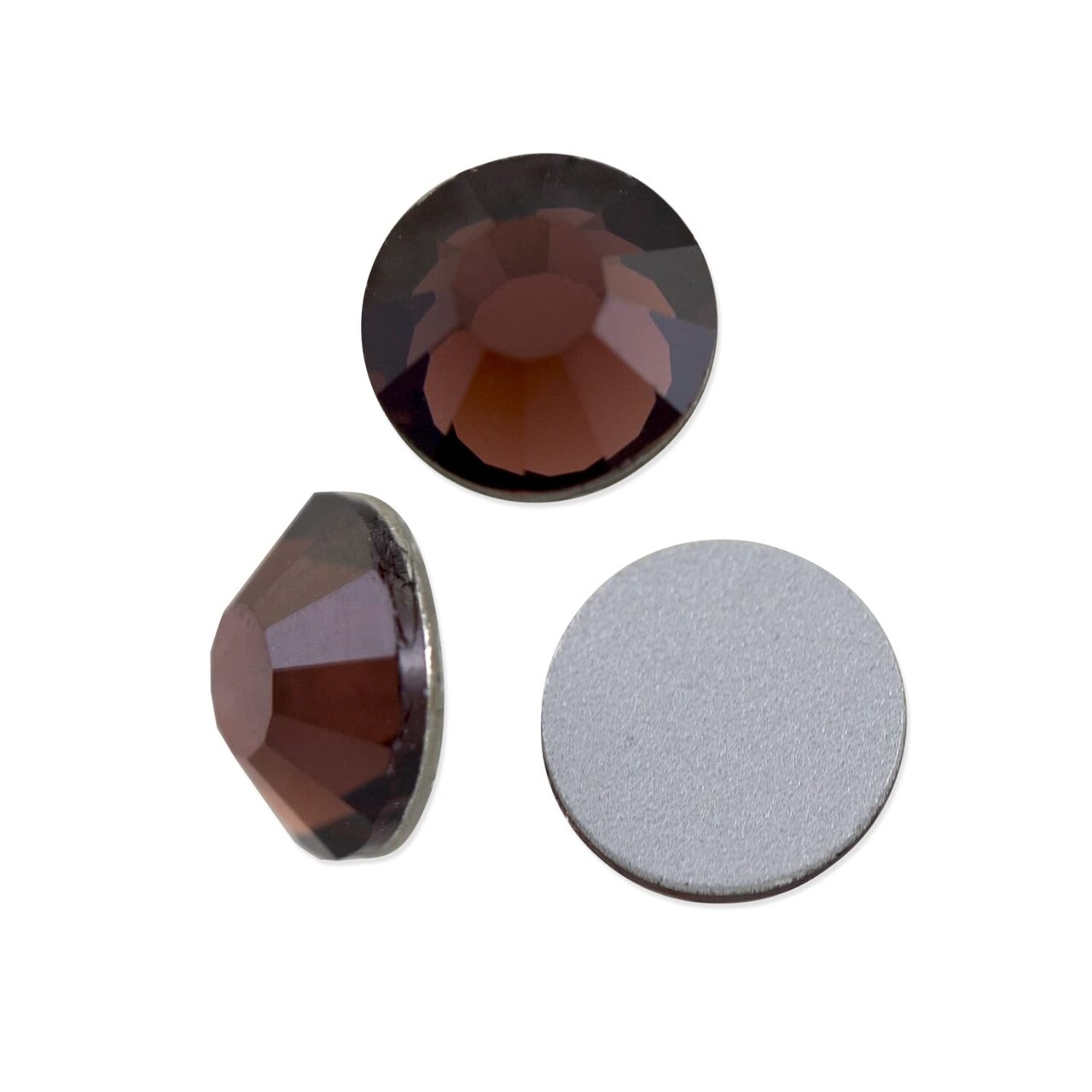 Preciosa Crystal VIVA12 Flat Back Rhinestone 4.7mm (SS20) Burgundy (Package of 50)